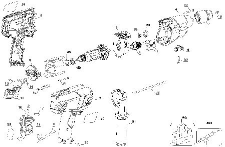 Page A Diagram and Parts List for DR650 Type 2 Black and Decker Hammer Drill